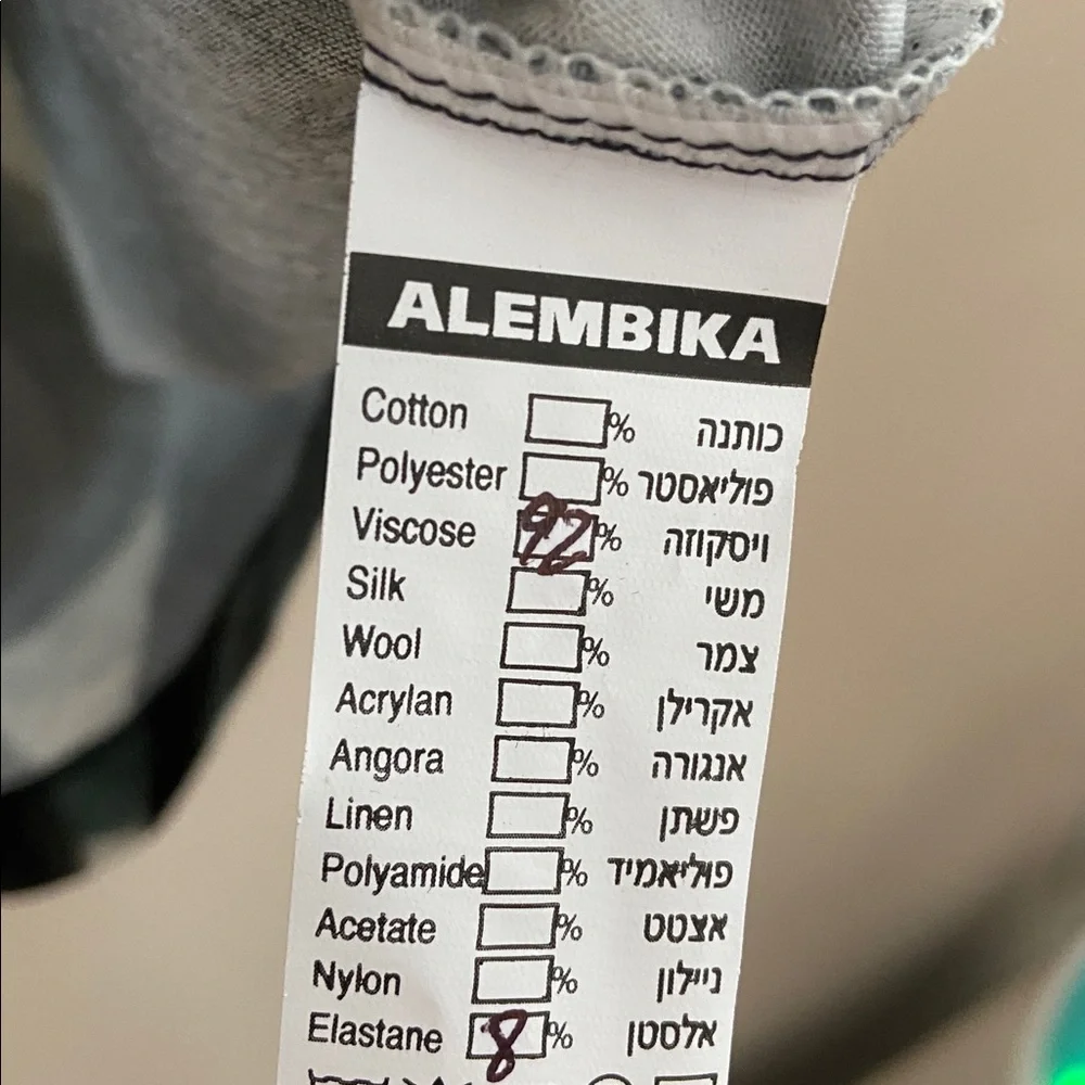 Alembika Abstract Dot Tunic Top Curved Hem Scoop Neck Oversized Medium - Picture 6 of 7